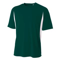 Cooling Performance Color Blocked Short Sleeve Cre