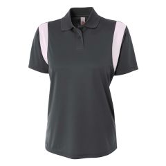 Women's Color Blocked Performance Polo With Knit C