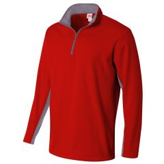 1/4 Zip Color Block Fleece Jacket