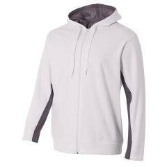 Youth Full Zip Color Block Fleece Hoodie