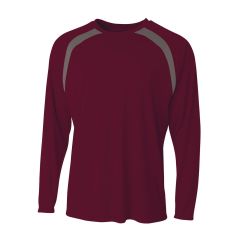 Spartan Long Sleeve Color Block Crew