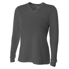 Women's Long Sleeve Fusion Performance V-Neck