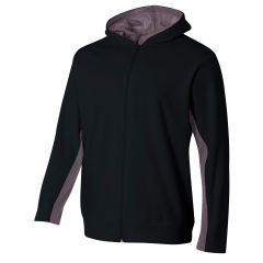 Youth Full Zip Color Block Fleece Hoodie