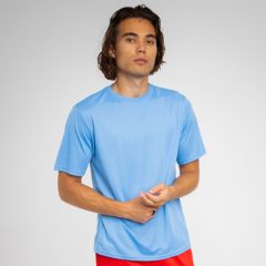 Men's Short Sleeve Crew Birds Eye Mesh Tee