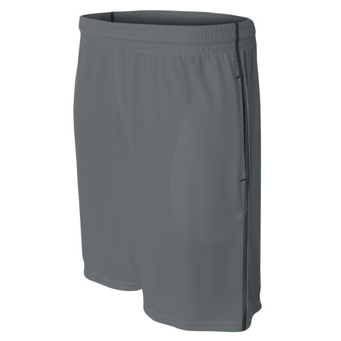 9" Pocketed Short with Contrast Stitching