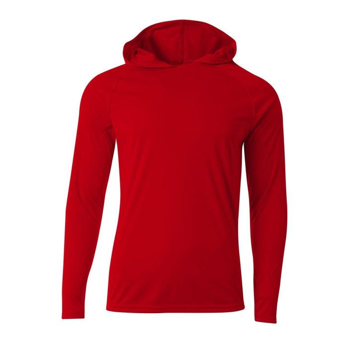 Youth Cooling Performance Long Sleeve Hooded Tee